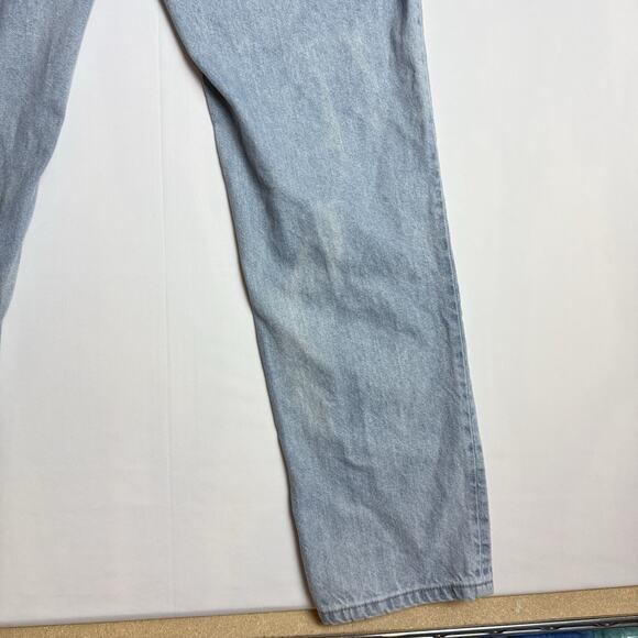 ASOS Tapered High Rise Mom Jeans Womens Light Wash Denim 30x32 - Picture 9 of 12